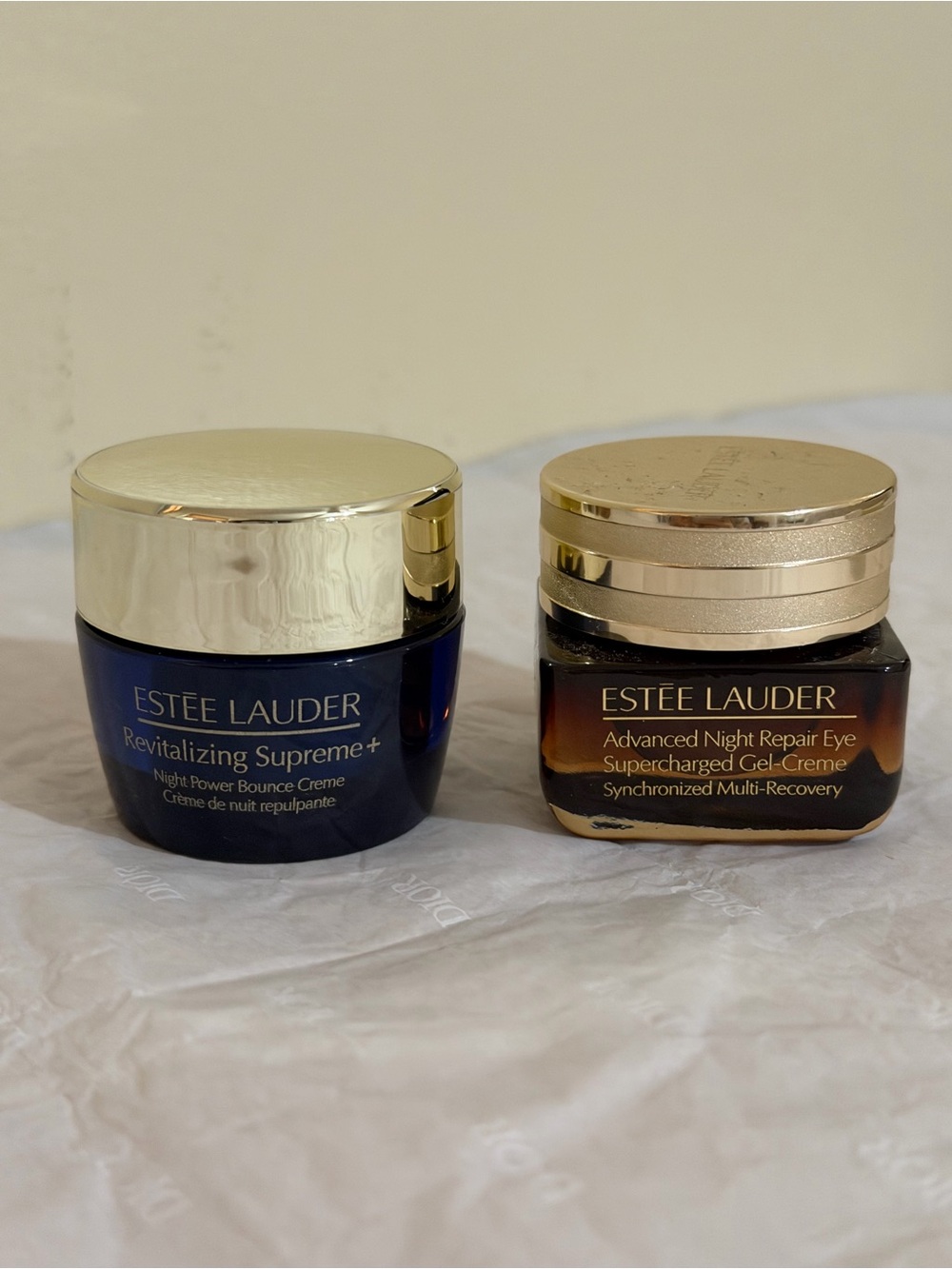 Estee Lauder Revitalizing Supreme+Night Power Crème and advance night cream
